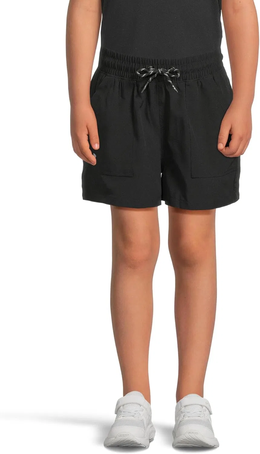 Шорты для девочек Active Woven, влагоотводящие, 4-сторонняя растяжка, Under Armour, Black — фото 2