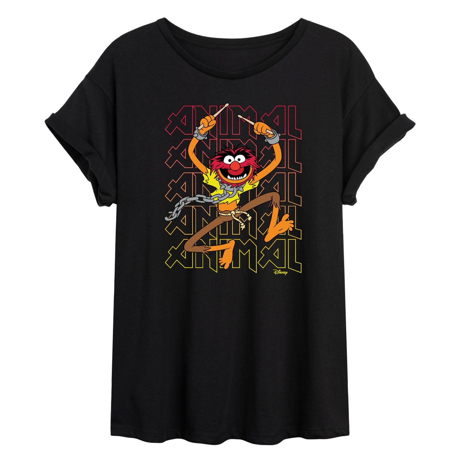 

Струящаяся футболка Disney's The Muppets Juniors с животными Licensed Character