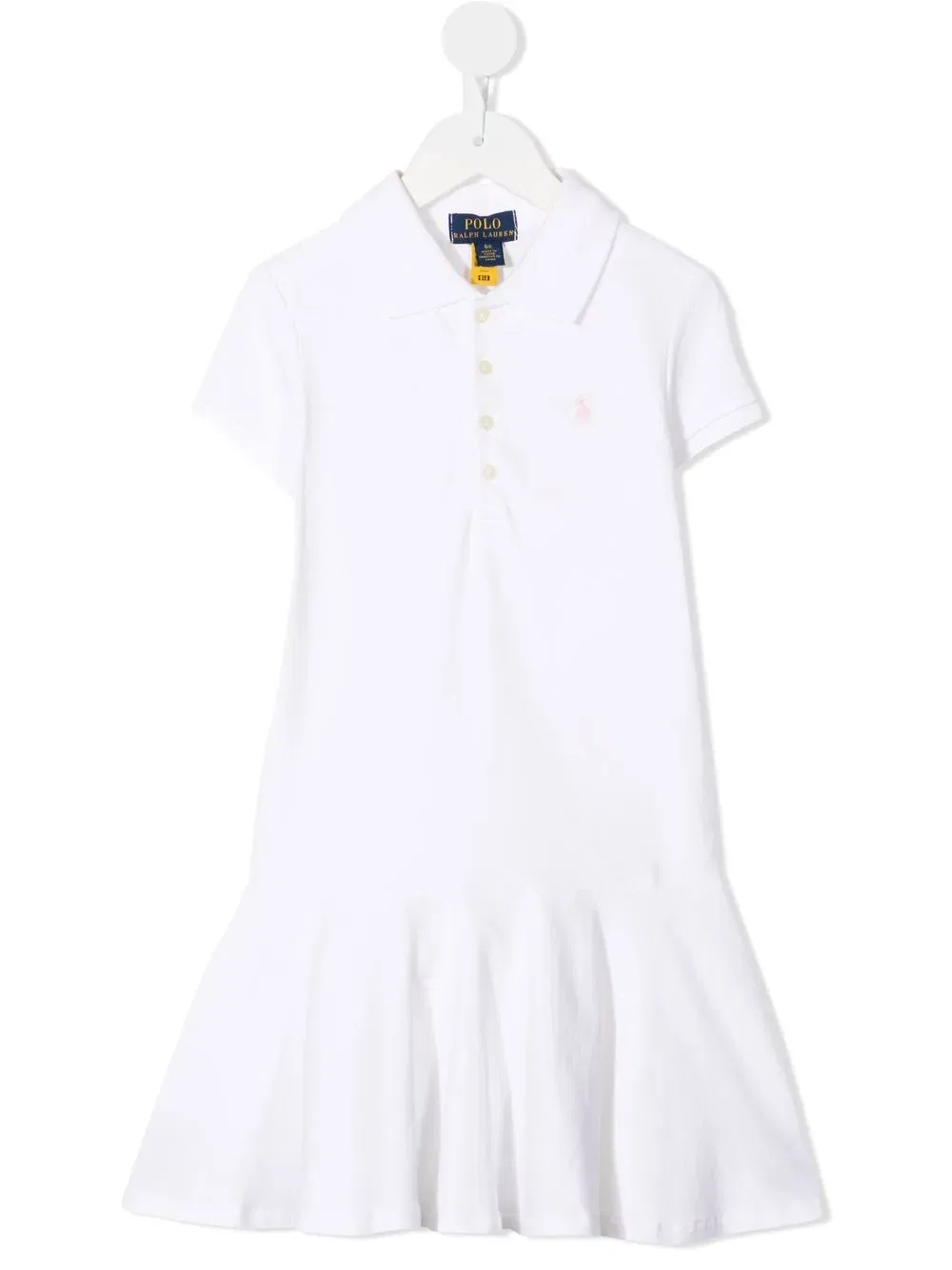Платье-рубашка Polo с изображением пони Polo Ralph Lauren Kids, белый