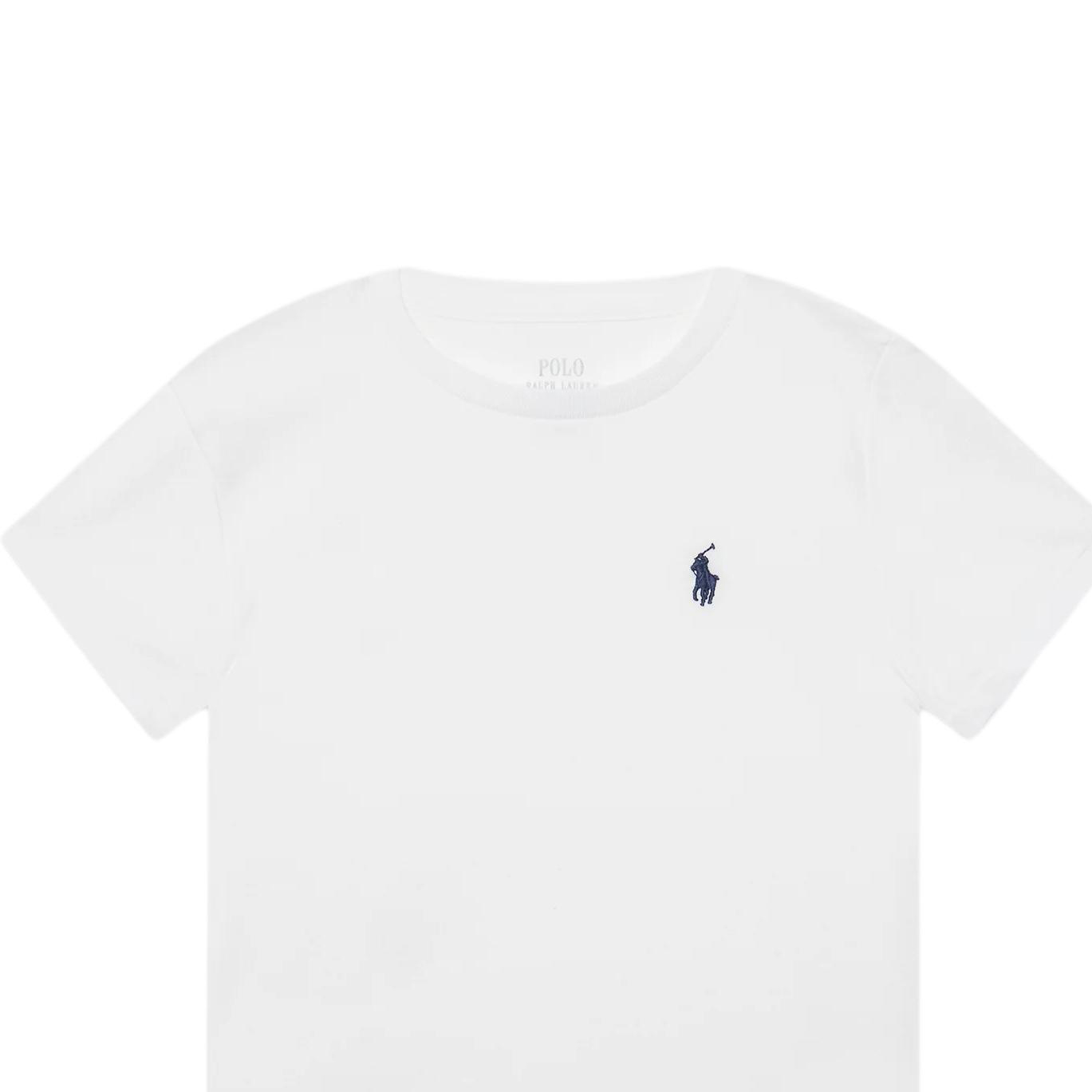Детская белая футболка SS22 Polo Ralph Lauren — фото 4