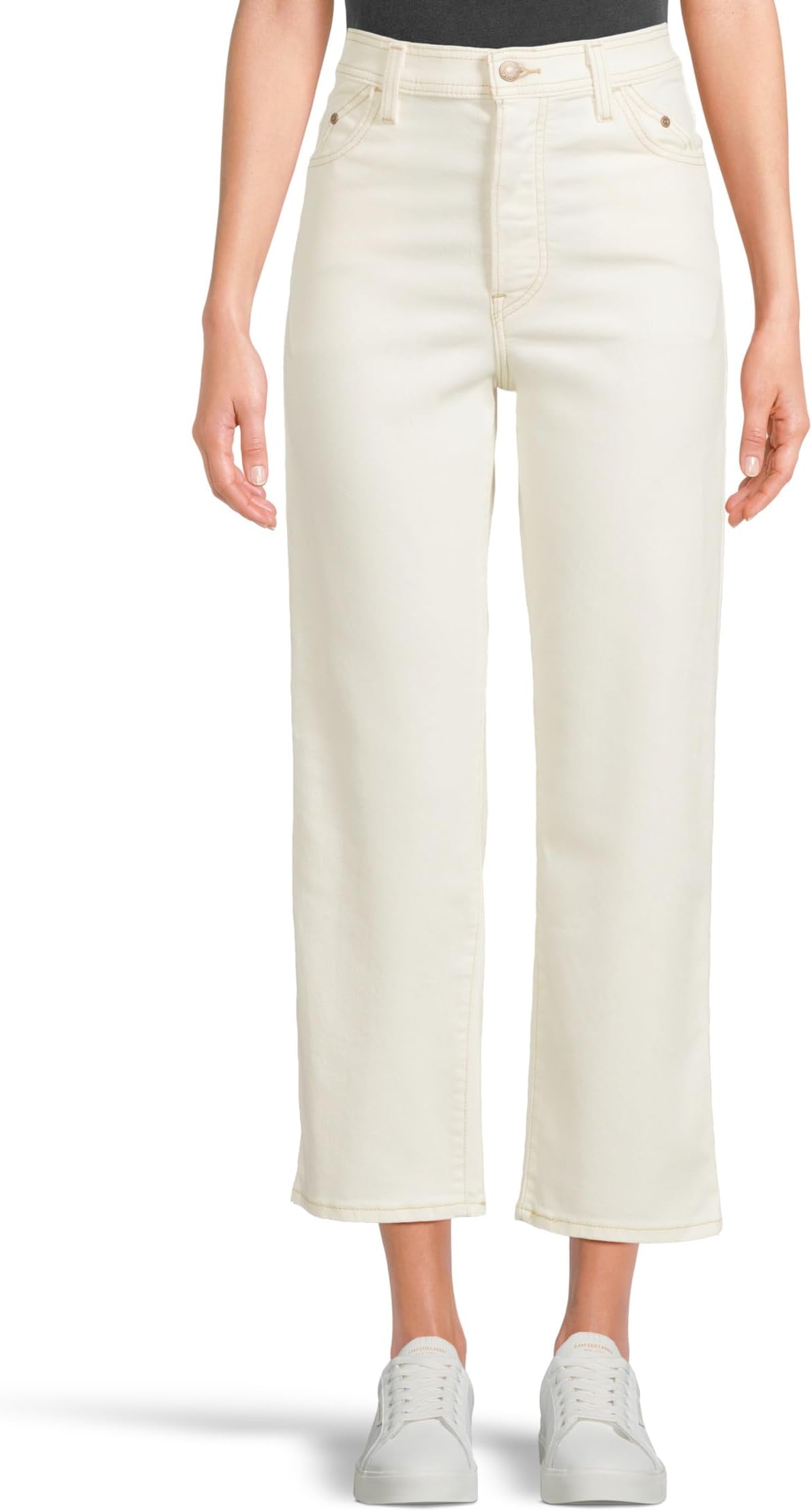 

Джинсы Levi's Womens Riveted Ribcage Straight Ankle, цвет Egret
