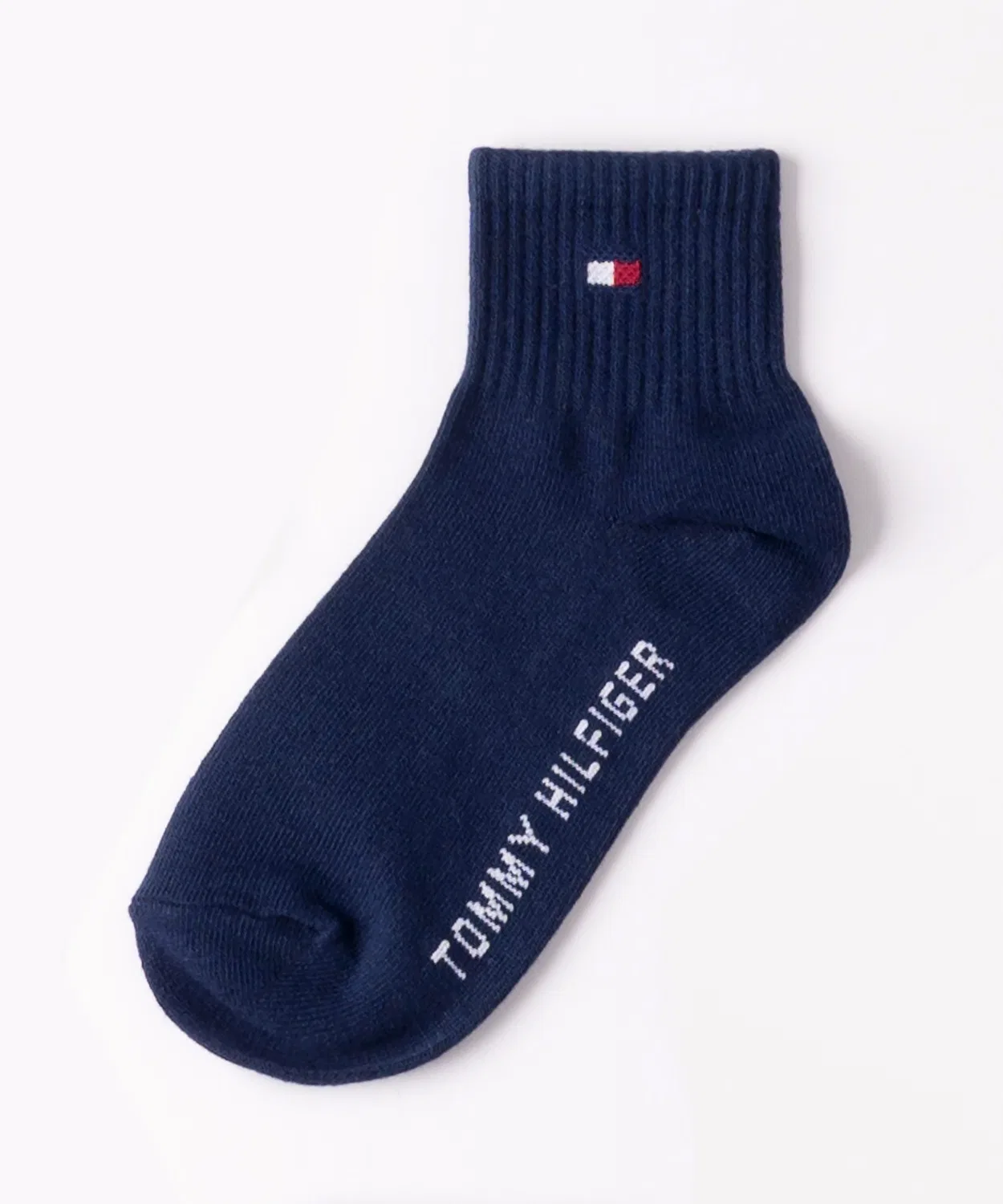 Носки Tommy Hilfiger 3 пары, короткие, хлопок, белый/серый/черный — фото 4