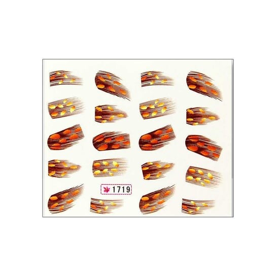 

Водные наклейки для ногтей, лист 6,5 х 5,5 см, № 1719 Molly Lac
