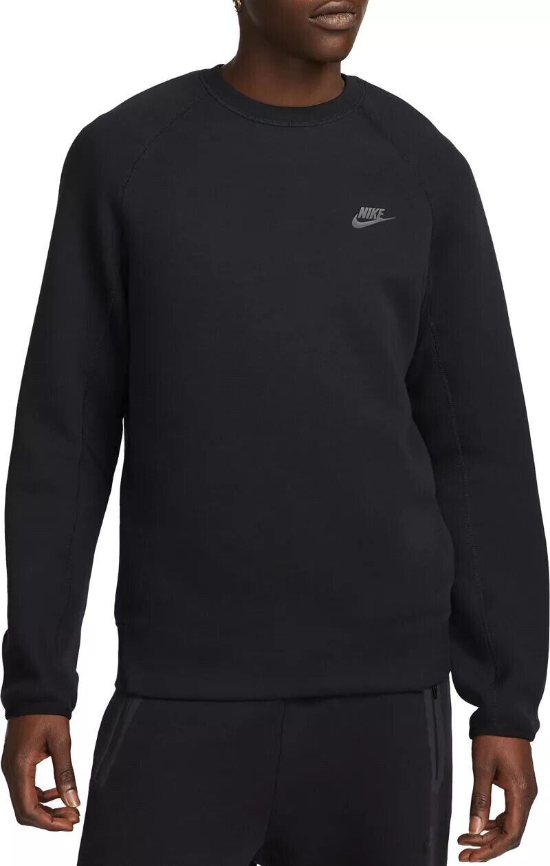 

Мужская толстовка с круглым вырезом из технического флиса Nike, черный