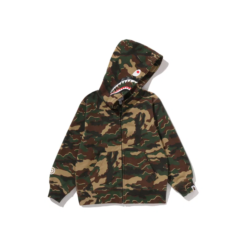 Свитшот SS26 для детей 3-7 лет A BATHING APE, Green GRX