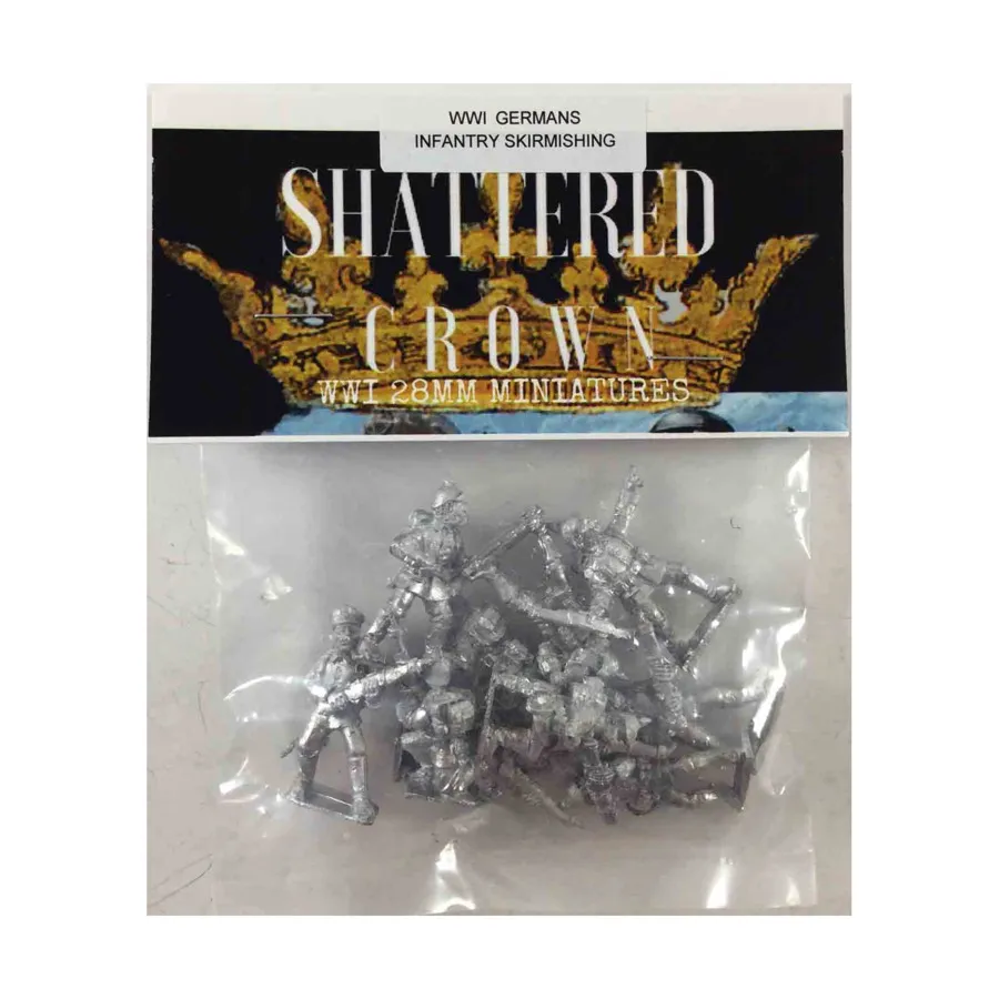 

Перестрелка немецкой пехоты, WWI Shattered Crown Miniatures - German (28mm)
