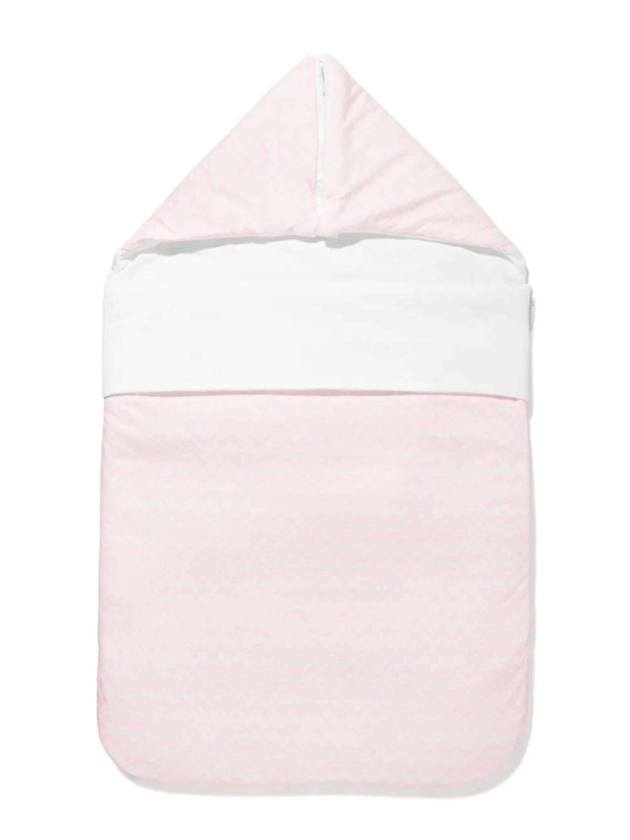 

Спальный мешок Missoni Kids с зигзагообразным узором, розовый