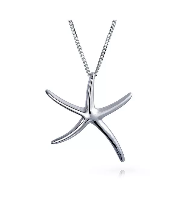 

Гавайский отдых на побережье, тропический отдых, морские серьги с подвесками в виде морских звезд, простые крупные ювелирные изделия из стерлингового серебра для женщин и мужчин Bling Jewelry, grey