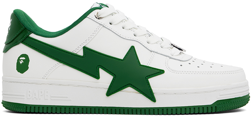 

Белые и STA OS #2 кроссовки BAPE, Green