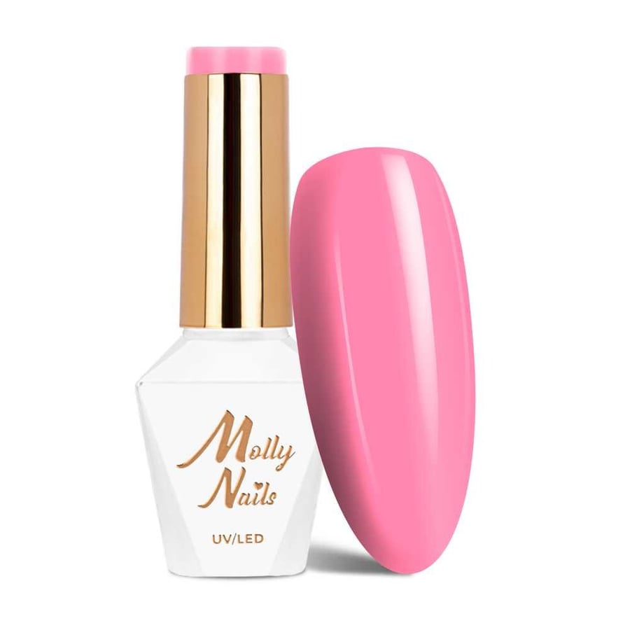

Molly Nails Flamingo Garden with Flowers HEMA/Di-HEMA Free 8 г № 144 Гибридный лак для ногтей