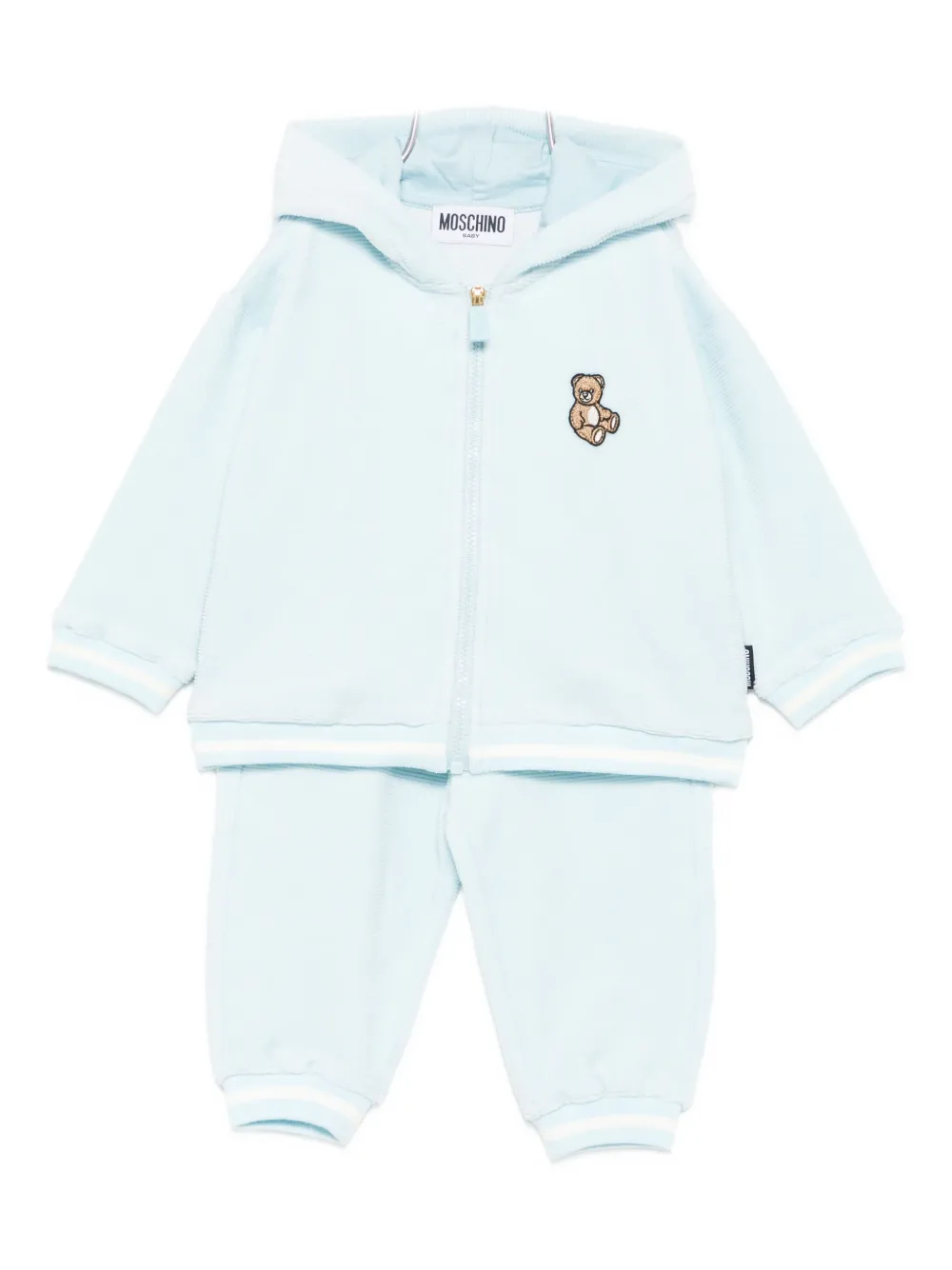 

Спортивный костюм с вышивкой Тедди Moschino Kids, синий