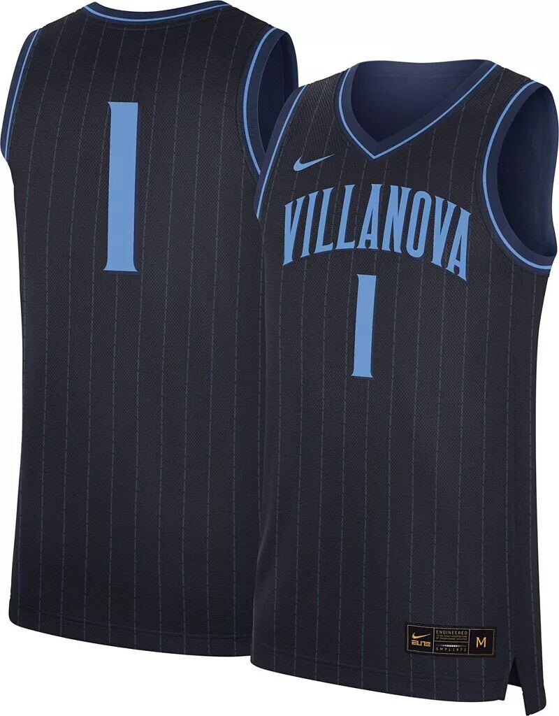 

Мужская темно-синяя баскетбольная майка Nike Villanova Wildcats #1 Dri-FIT Replica