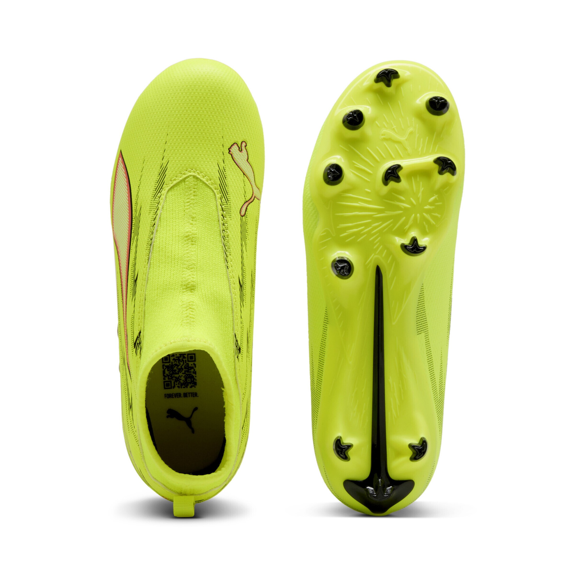 PUMA Кроссовки 'Ultra 6 Match+' в неоново-желтом цвете — фото 3