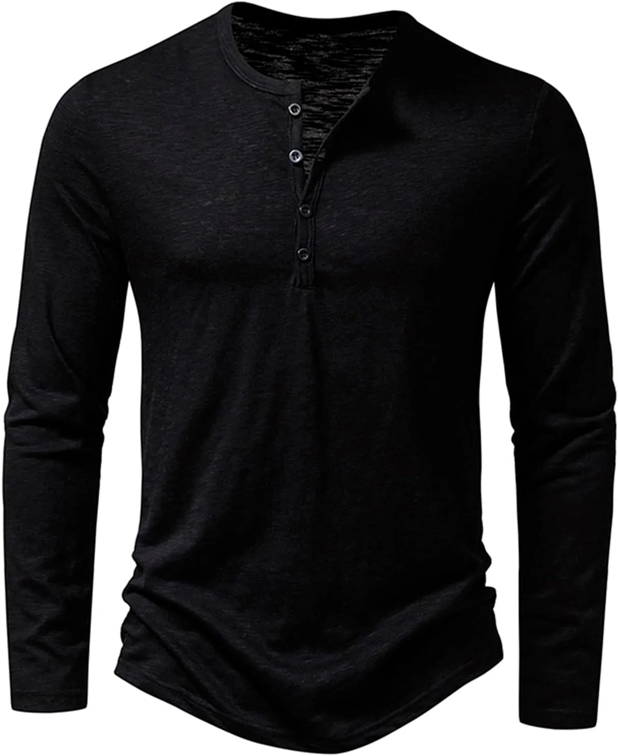 

Мужская футболка-поло с длинным рукавом и четырьмя пуговицами