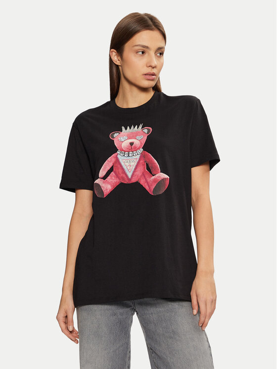 

Футболка обычного кроя W5RI30K9RM1 Guess, черный
