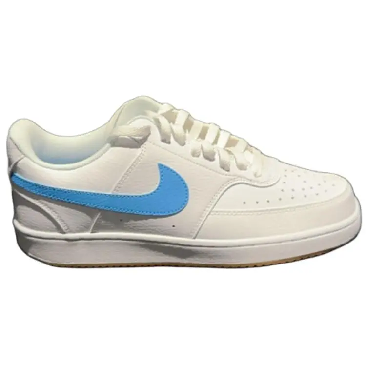 Кроссовки Nike Court Vision Low Skateboarding Shoes Men Low-top White/University Blue North Carolina White/Blue, белый/синий — фото 2