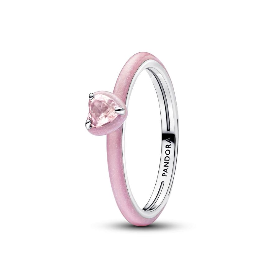 

Кольцо Pandora Pink Chakra Heart Ring, стерлинговое серебро