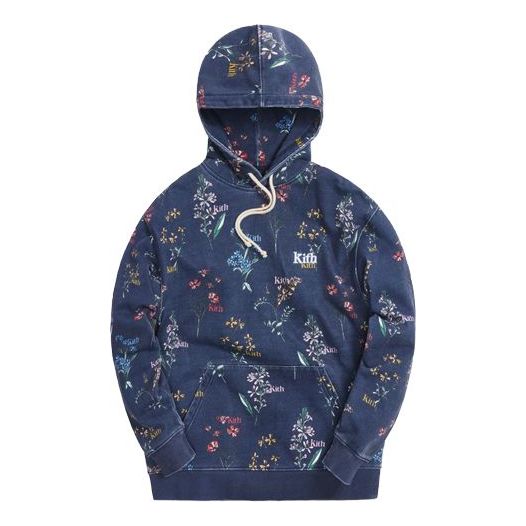 

Толстовка botanical floral williams iii hoodie 'nocturnal' Kith, синий