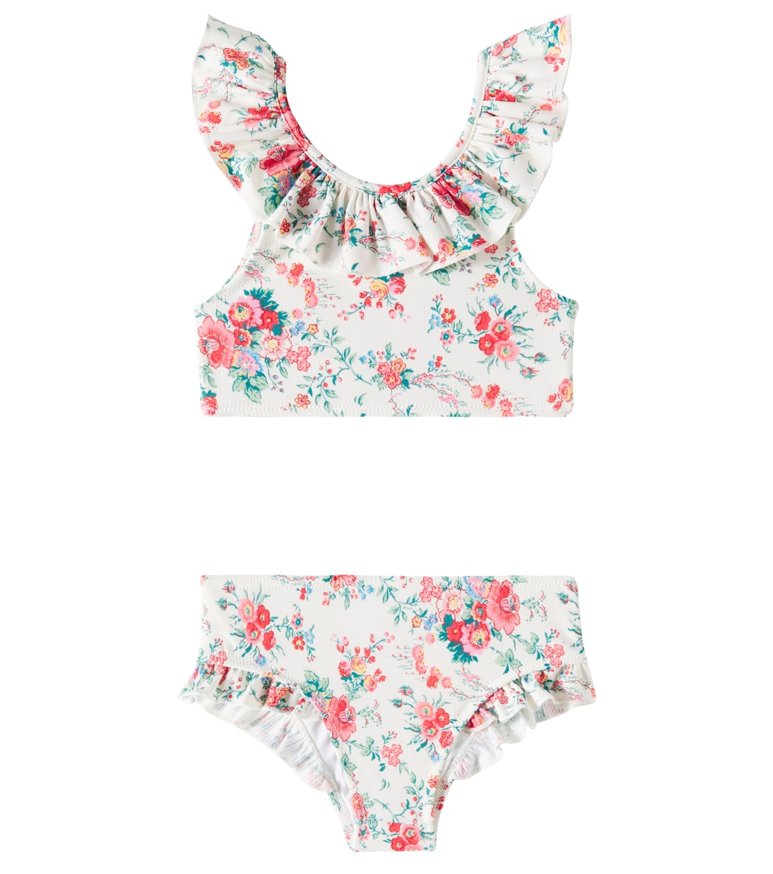 

Бикини с рюшами в цветочном принте Primavera Louise Misha, Cream Rosa Festa