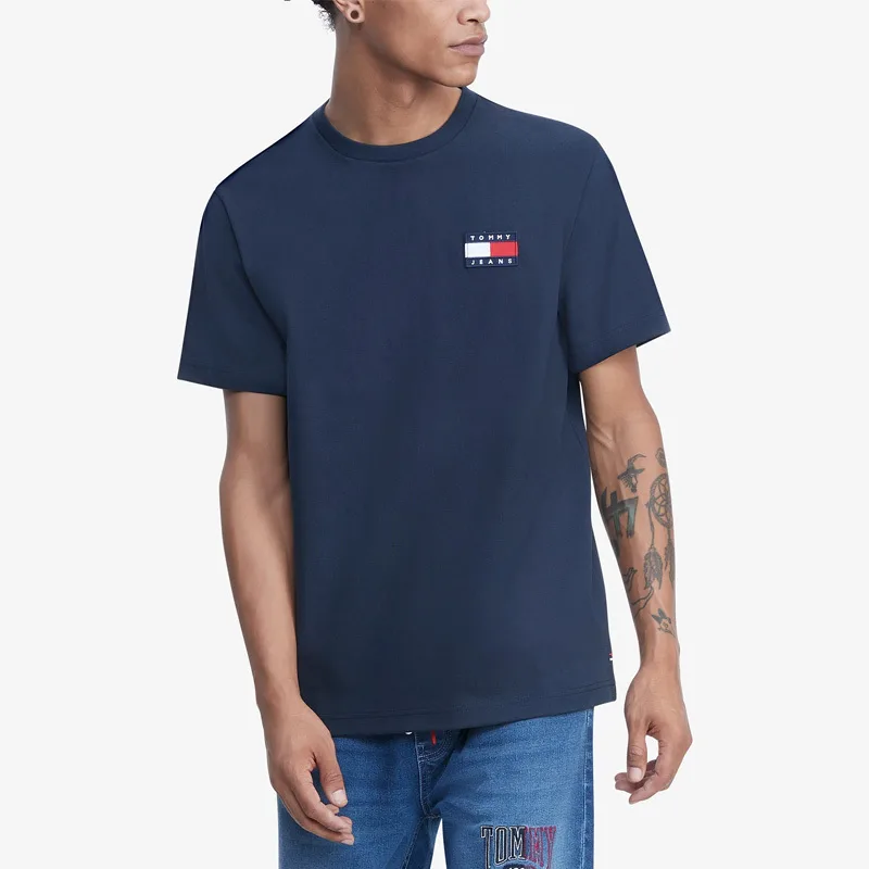 Tommy Hilfiger Футболка мужская темно-синяя — фото 3