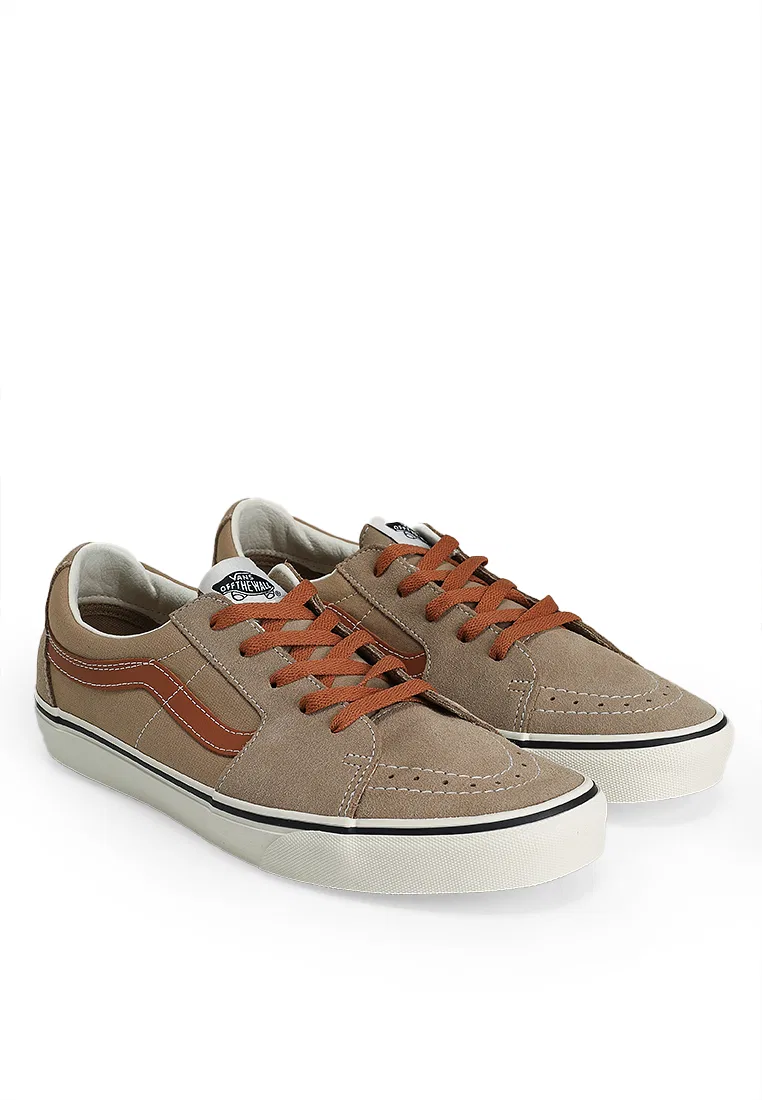 Кроссовки, низкие двухцветные, SK8-Low, Vans, мультиколор — фото 2