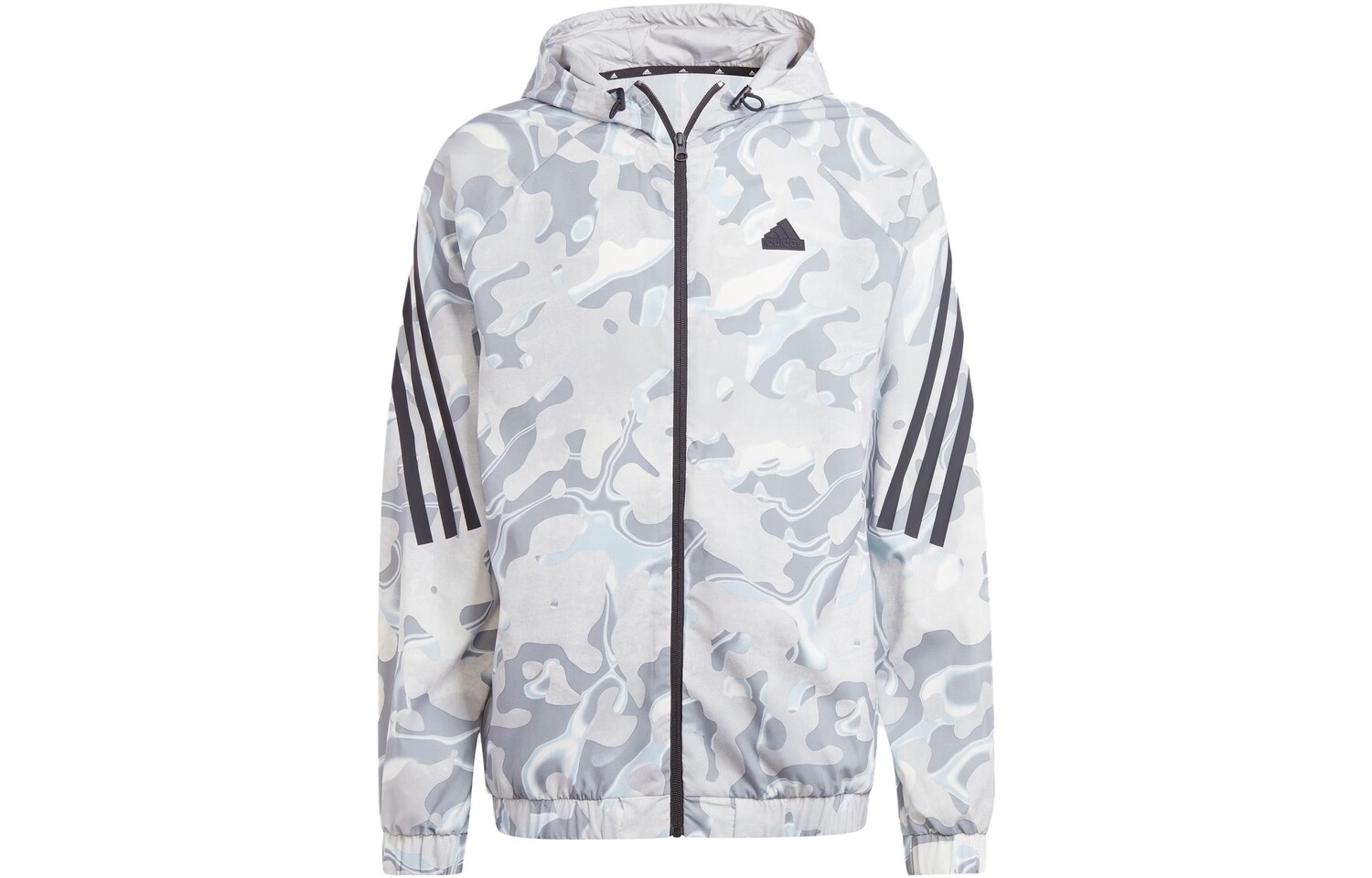 

Мужская куртка ALLOVER PRINT Off White Adidas, цвет Jade White