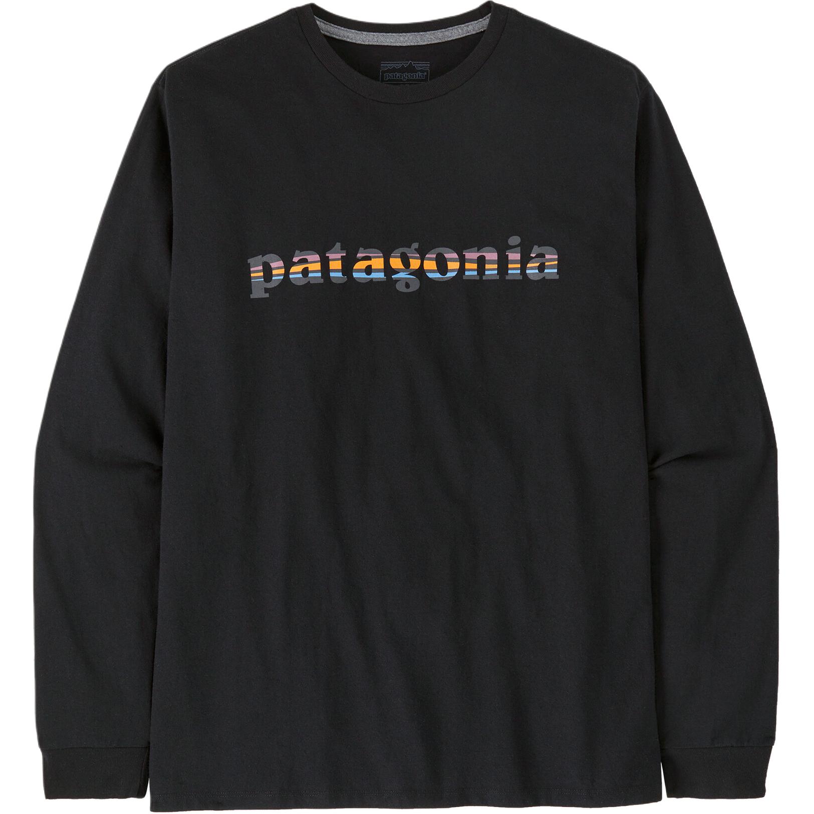 Длинный рукав '73 Текстовый логотип Ответственность Футболка Мужская Patagonia, Береза Белый/BCW — фото 2