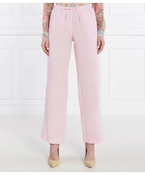 

Льняные брюки Hoys Straight fit Samsøe Samsøe, розовый