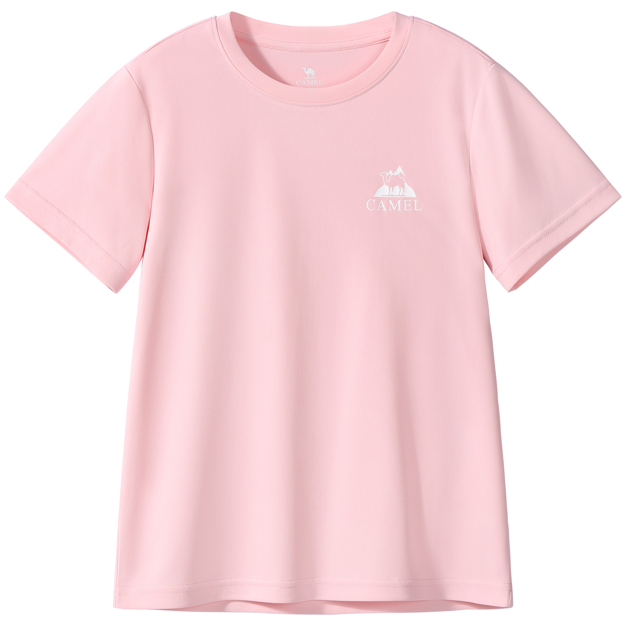 

Футболка детская Crew Neck тонкая CAMEL, watercolor розовый