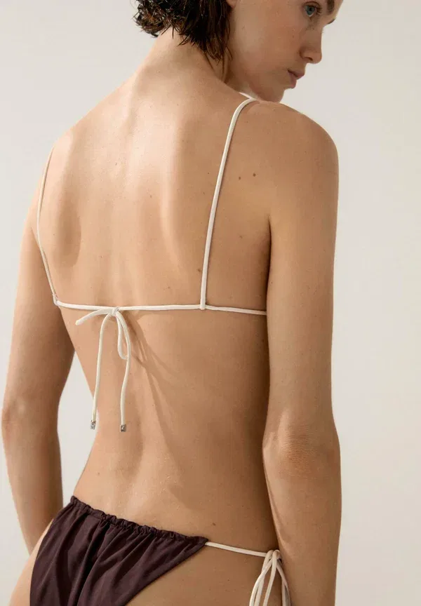 Топ-бикини Massimo Dutti, темно-коричневый — фото 2