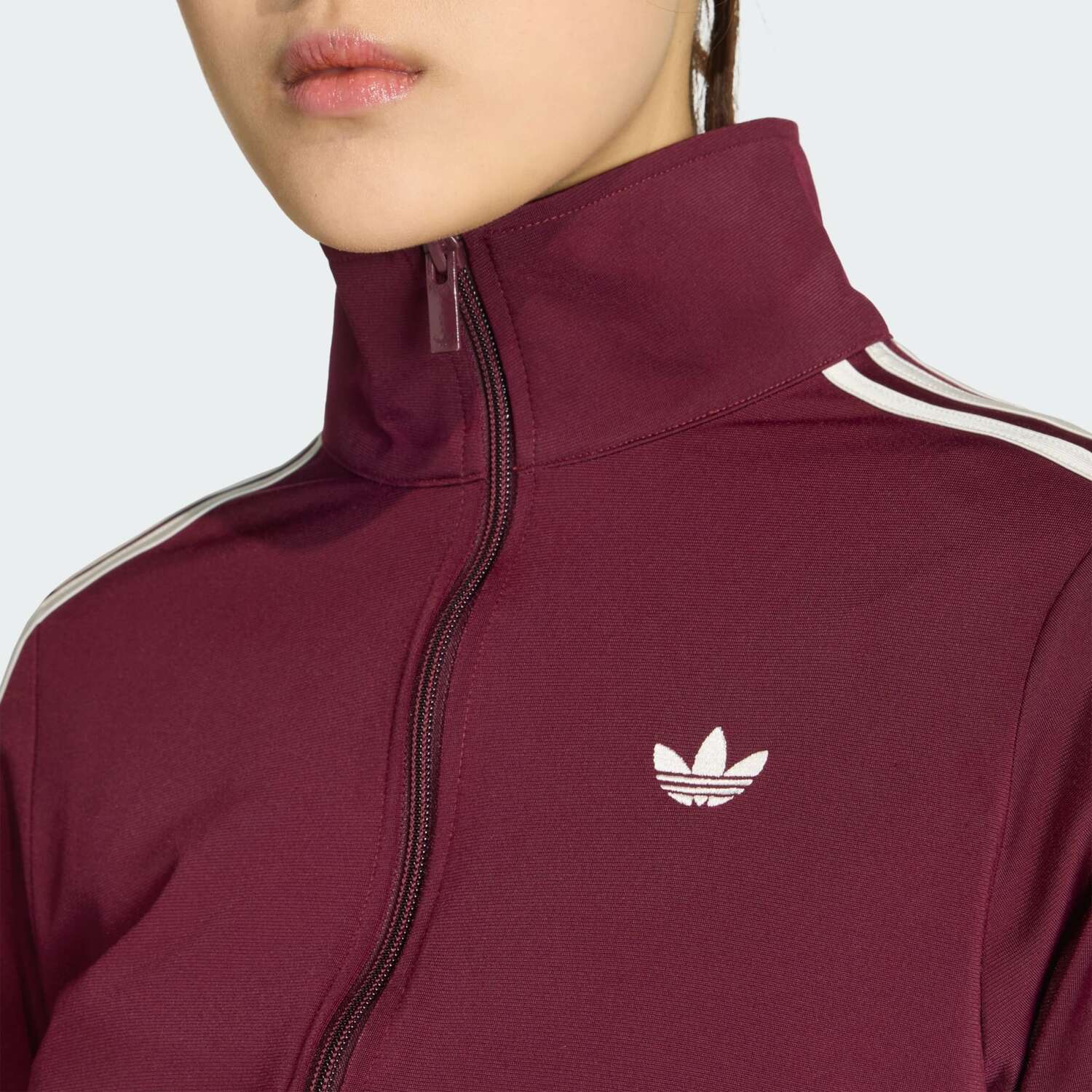Adidas Originals Толстовка с капюшоном на молнии 'Firebird' Classic' в цвете Wine Red — фото 4