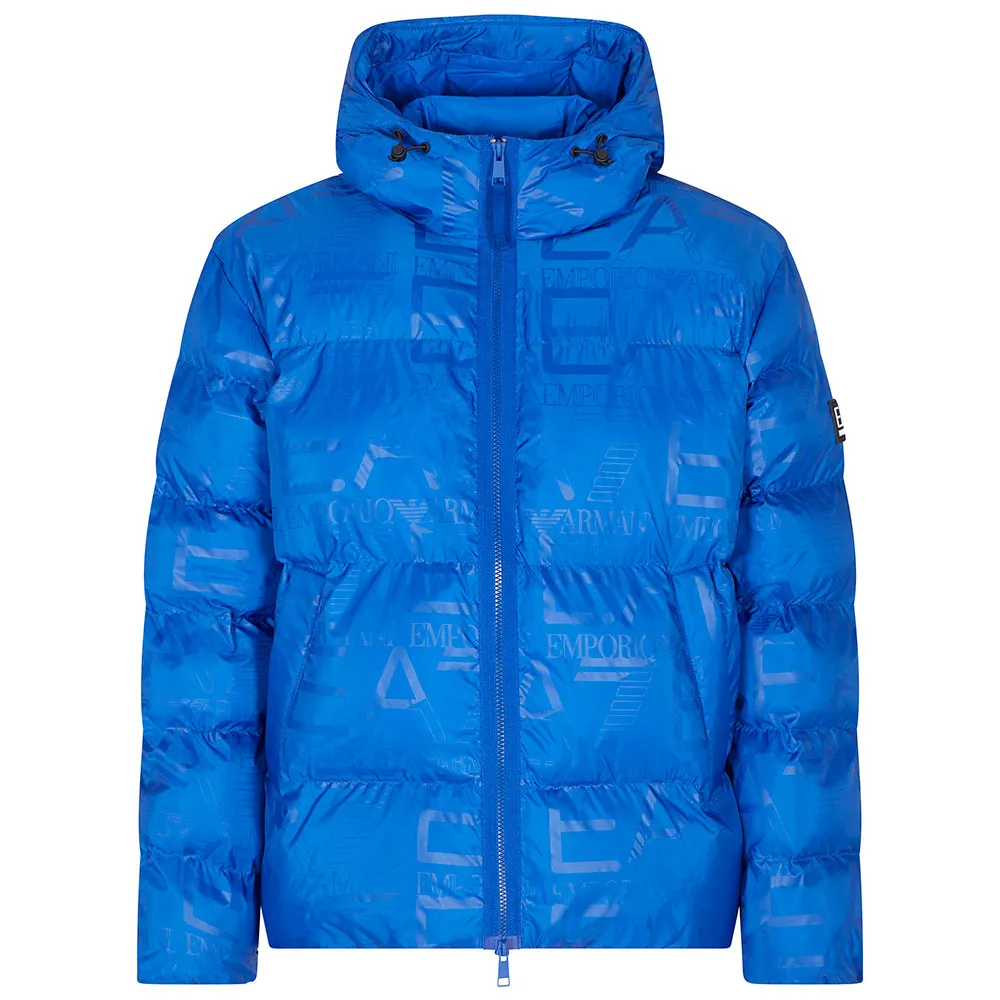 

Куртка EA7 EMPORIO ARMANI Mountain Poly Logo Repeat down, синий