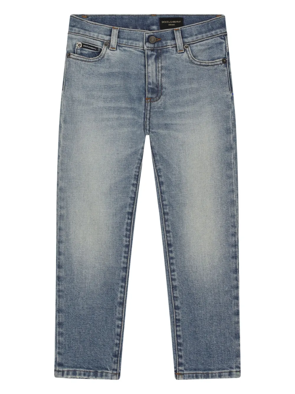

Джинсы скинни с логотипом Dolce & Gabbana Kids, синий