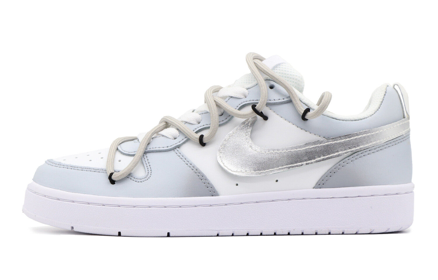 

Кроссовки Nike Court Borough Skateboarding Shoes Women's Low-top Grey/white, светло-серый