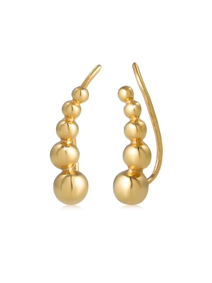 

Elli Серьги из серебра 925 пробы с золотым шариком