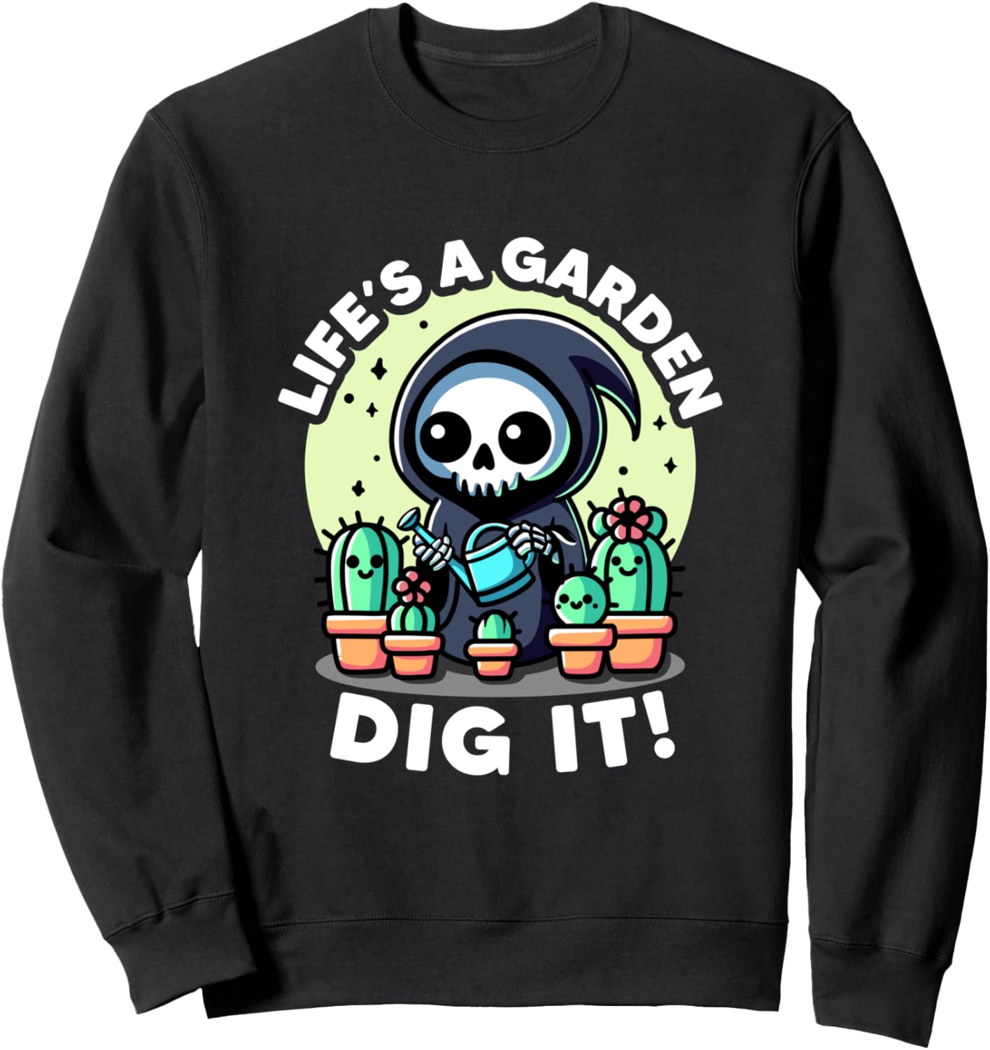 

Жизнь - это сад. Копайте! Любители растений! Забавная садовая толстовка Life'S A Garden Dig It Plant Girl Funny Botanic, черный