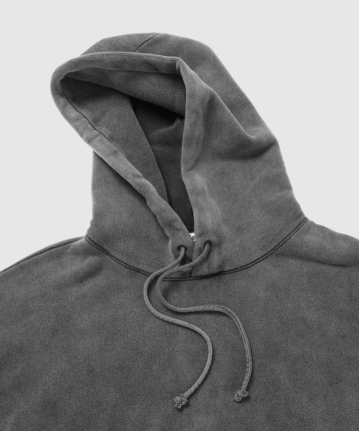 Худи Acne Studios из окрашенного хлопка, чёрный — фото 3