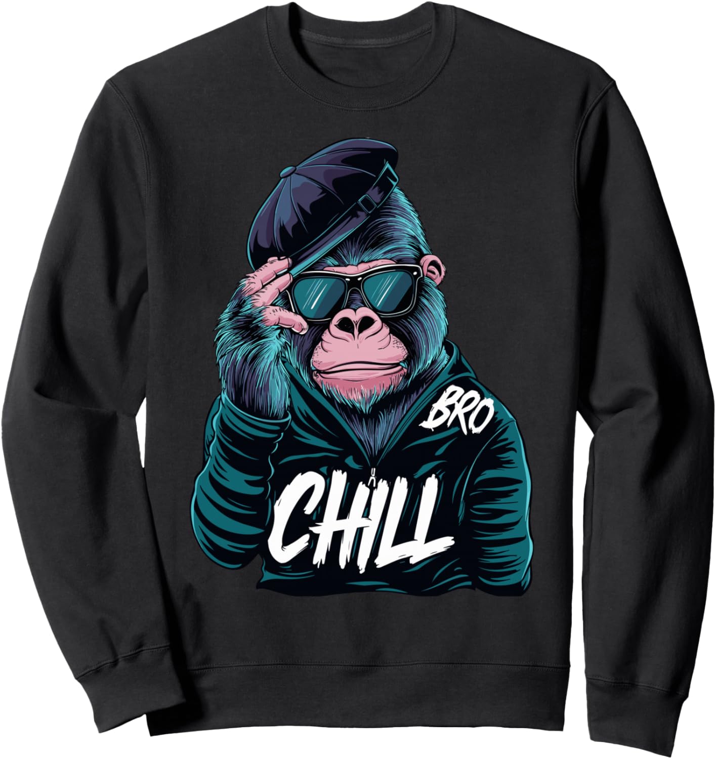 

Толстовка Chill Bro Cooler Gorilla с солнцезащитными очками Chill Bro - Cooler Gorilla Cooles Designs, черный