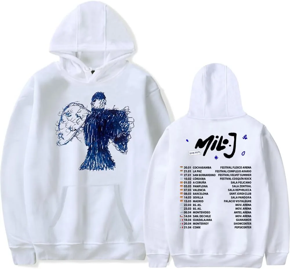 

Толстовка Milo J 2024 Tour Merch с популярным принтом AGZVAKG