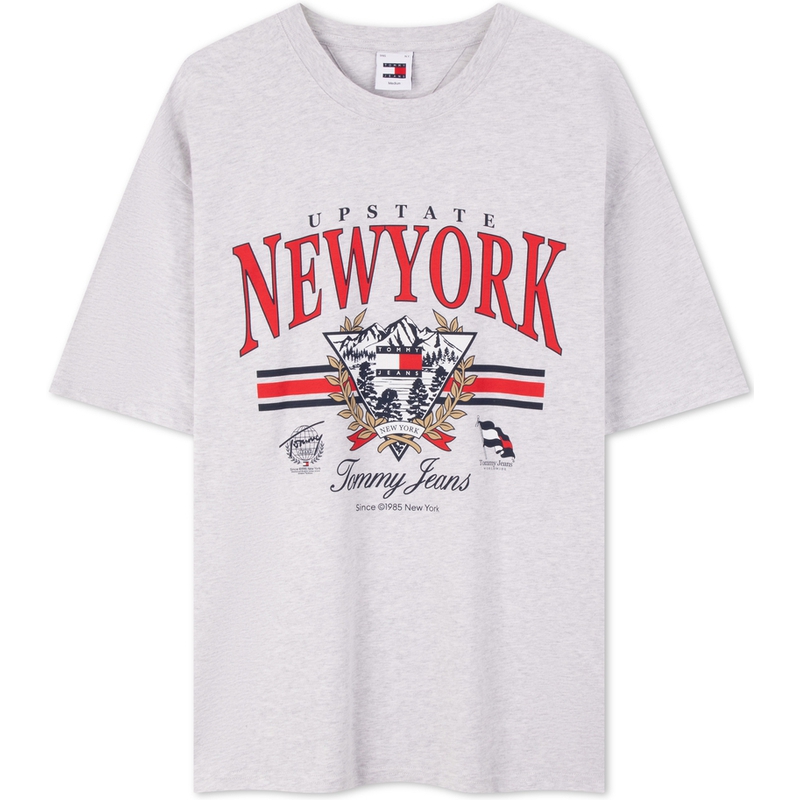 

Футболка мужская светло-серая Tommy Hilfiger, светло-серый