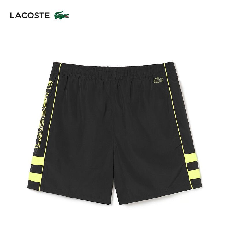 

Шорты спортивные Lacoste, черный / желтый
