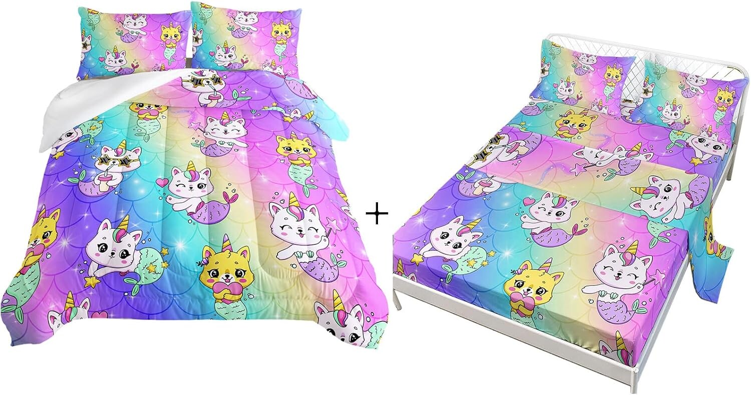 

Комплект постельного белья Axolotl Unicorn Cat Twin