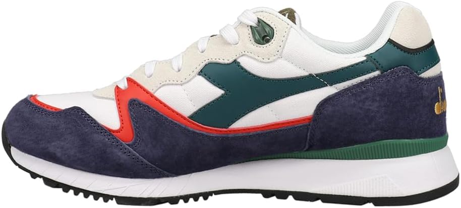 Мужские кроссовки Diadora V7000 синие на шнуровке, повседневные - синий — фото 3