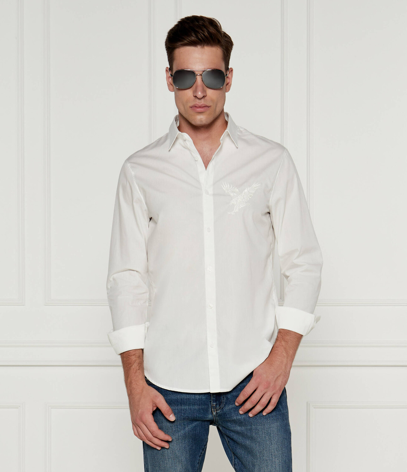 

Рубашка Armani Exchange Regular Fit, белый