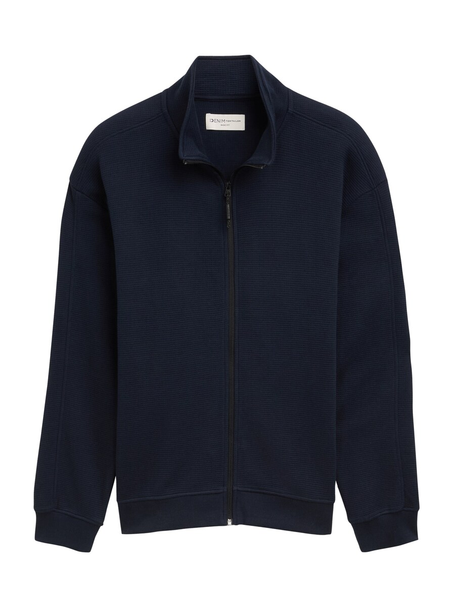 

Куртка на молнии TOM TAILOR DENIM Zip-Up Hoodie, морской синий