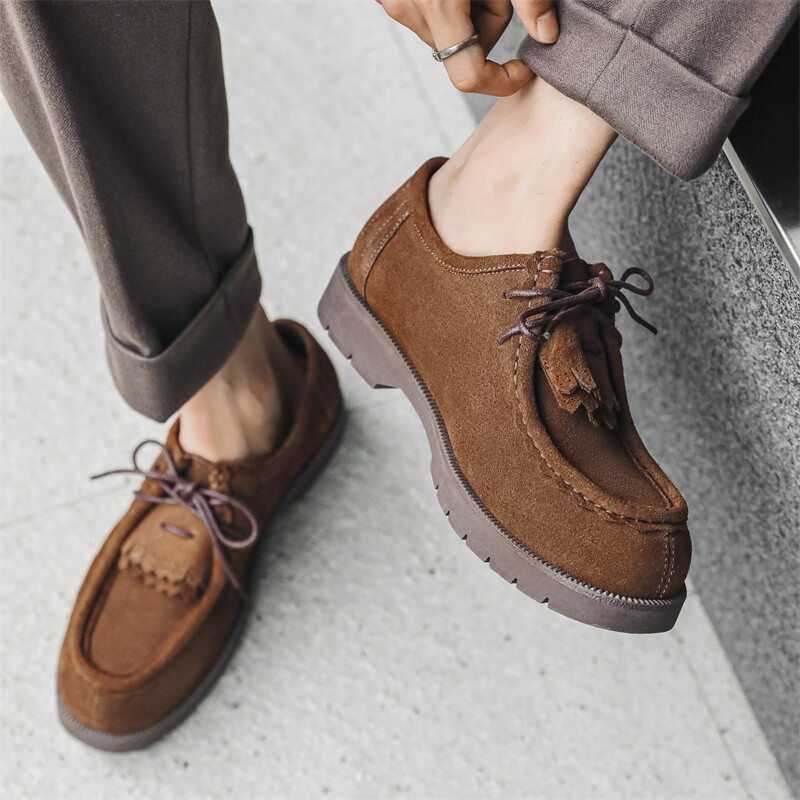 Туфли мужские Men"s Casual Men Low-Top Chi Wolf, коричневый — фото 2