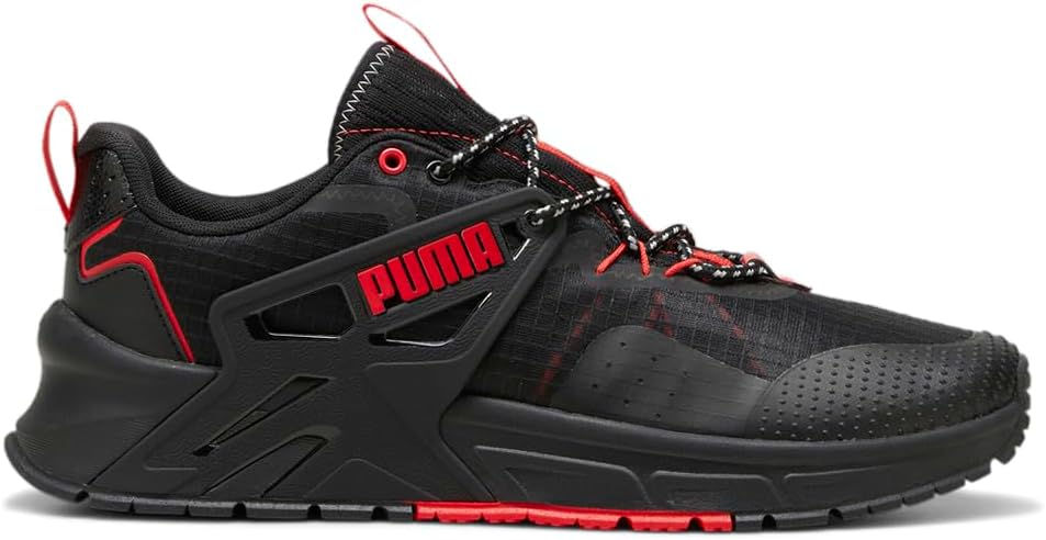 

Мужские кроссовки PUMA Pacer Plus Trail с шнуровкой для повседневной носки - черные