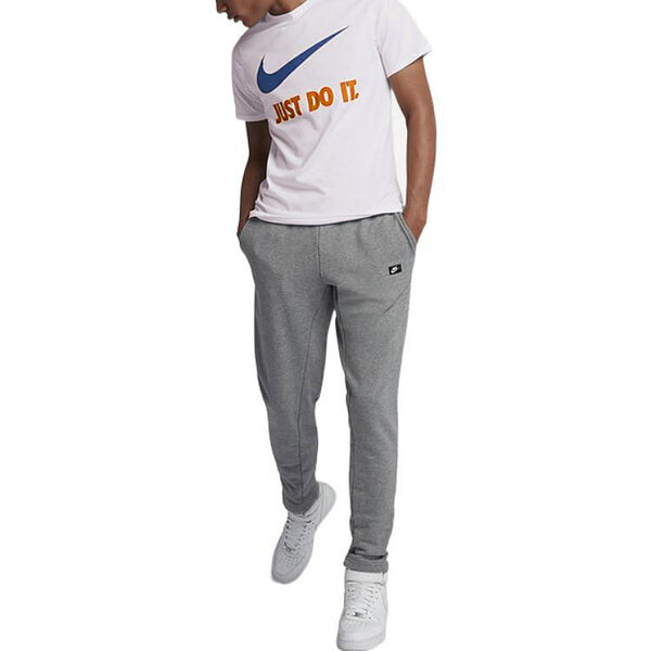 Футболка Men's Nike Large Logo Printing Round Neck Short Sleeve White T-Shirt, белый — фото 3