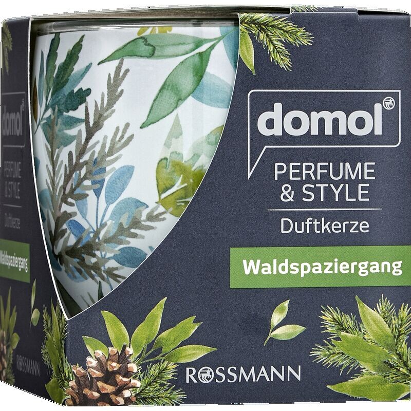 Прогулка по лесу с ароматическими свечами domol Perfume & Style, 150 g