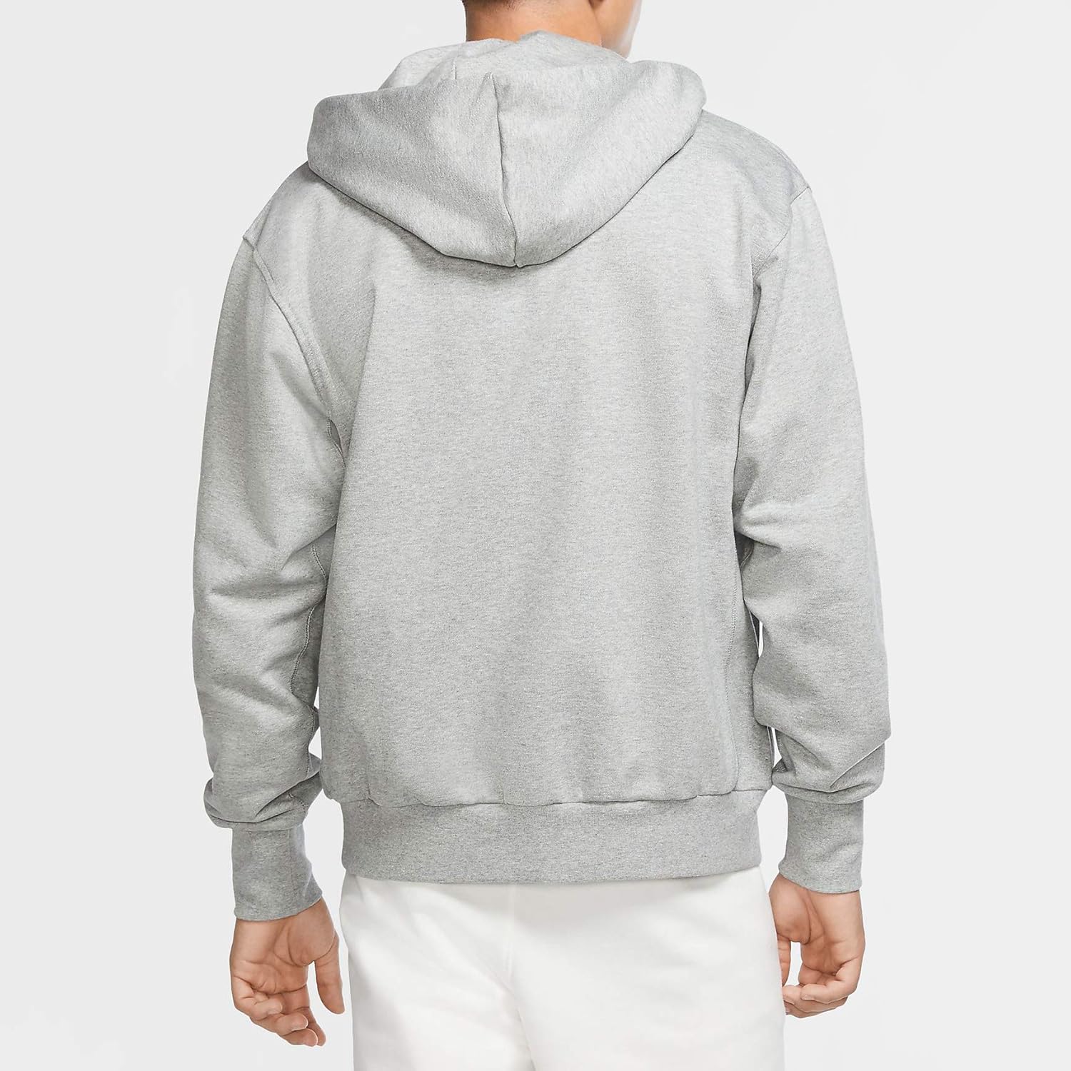 Мужская баскетбольная толстовка-пуловер унисекс Nike Dri-FIT Standard Issue, Dark Grey Heather/Pale Ivory — фото 2
